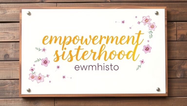 empowerment sisterhood ewmhisto